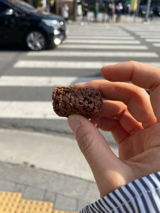 델리스 오트 밀키 초콜릿 바 — 5점을 준 리뷰어가 2022년 4월 올린 사용 사진
