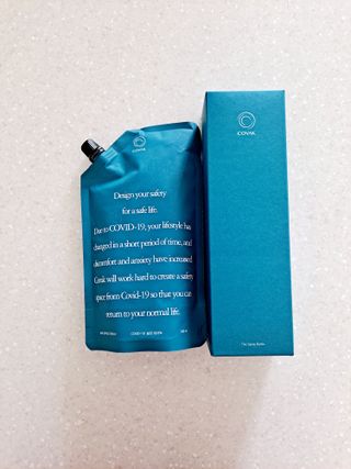 코박 스프레이 살균수  500ml 세트 — 3점을 준 리뷰어가 2022년 4월 올린 사용 사진