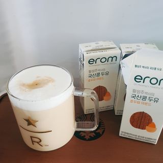 이롬 erom 황성주박사의 국산콩 두유 호두와 아몬드 — 5점을 준 리뷰어가 2020년 12월 올린 사용 사진