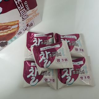 찰초코파이 앙크림 찰 초코파이 정 앙크림 — 5점을 준 리뷰어가 2020년 12월 올린 사용 사진