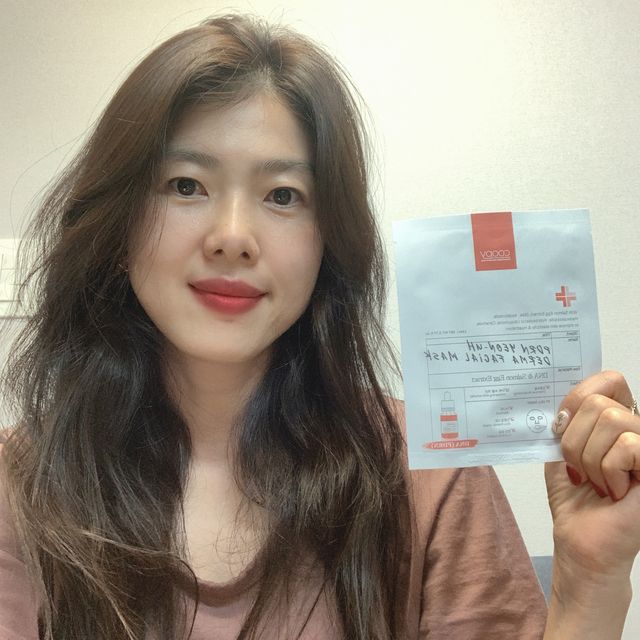 피디알엔 연어 더마 페이셜 마스크 리뷰 사진