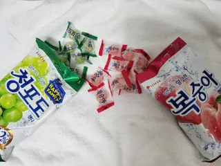 청포도캔디 복숭아캔디 — 4점을 준 리뷰어가 2022년 11월 올린 사용 사진