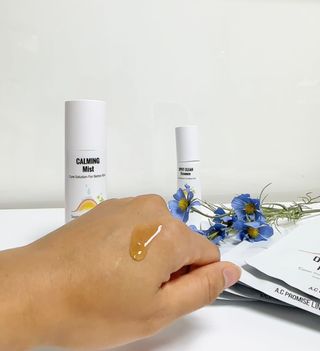 A.C PROMISE LINE 임상시험회사에서 제대로 만든, 민감성피부를 위한 트러블 기초라인 — 4점을 준 리뷰어가 2023년 7월 올린 사용 사진