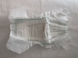 오브맘 밤 프리미엄 아기 기저귀 팬티형 밴드형 — 4점을 준 리뷰어가 2021년 1월 올린 사용 사진