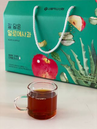 서울약사신협 잘 담은 알로애사과_70ml x 30포 — 5점을 준 리뷰어가 2021년 10월 올린 사용 사진
