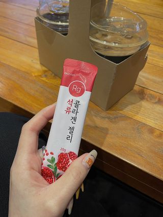 함초록 Rg+ 석류콜라겐젤리 — 5점을 준 리뷰어가 2021년 3월 올린 사용 사진