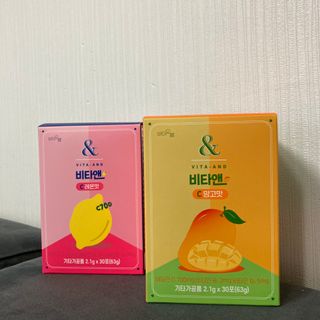 비타앤C 레몬맛, 망고맛 — 5점을 준 리뷰어가 2021년 6월 올린 사용 사진