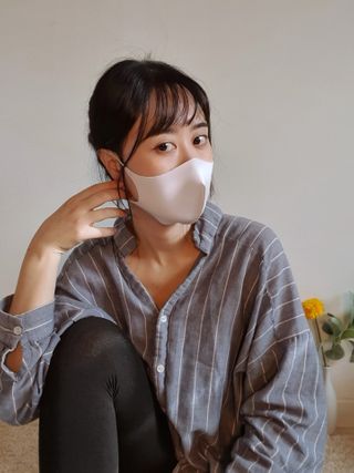[에이블밤부] 리퓨어 쿠퍼 마스크 10color — 5점을 준 리뷰어가 2021년 3월 올린 사용 사진