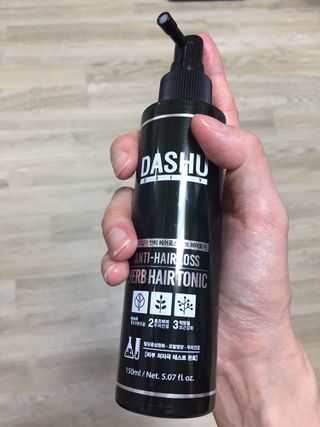 다슈코리아 다슈 데일리 안티 헤어로스 허브 헤어토닉 150ml — 4.5점을 준 리뷰어가 2021년 1월 올린 사용 사진
