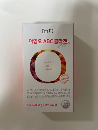 아임오 ABC 콜라겐 젤리 14포 — 5점을 준 리뷰어가 2021년 9월 올린 사용 사진