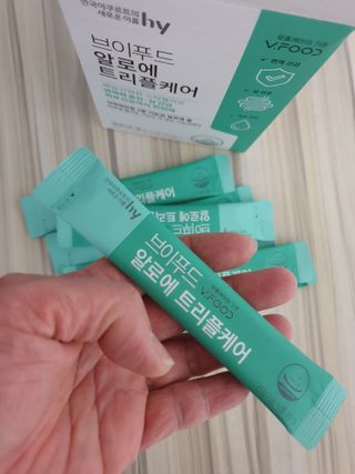 브이푸드 알로에 트리플케어 — 5점을 준 리뷰어가 2022년 4월 올린 사용 사진