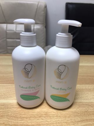 mom e 맘이 내추럴 베이비 케어 샴푸앤바스+로션 — 3점을 준 리뷰어가 2021년 1월 올린 사용 사진