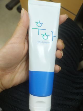 [심폐소생소] 무불소 임산부 천연 치약 — 2점을 준 리뷰어가 2021년 11월 올린 사용 사진