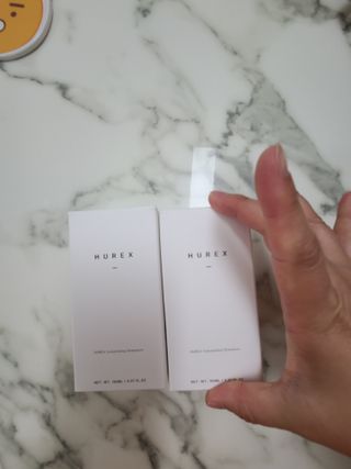 [HUREX] 휴렉스 볼류마이징 탈모완화 기능성 샴푸 150ml x 2개 — 4점을 준 리뷰어가 2021년 9월 올린 사용 사진