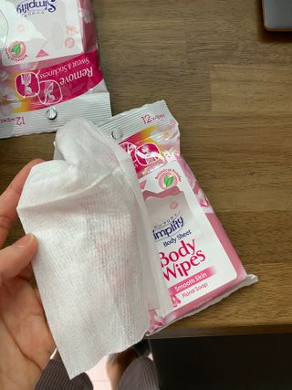 [심플리티] 한 장으로 향기롭게, 산뜻하게 바디시트 2종 + 랜덤향1개 총 3팩구성 — 5점을 준 리뷰어가 2021년 5월 올린 사용 사진