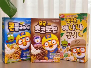 씨알푸드 뽀로로 시리얼 3종 — 5점을 준 리뷰어가 2022년 2월 올린 사용 사진