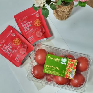 레드닥터 완숙토마토 + 통째로 동결건조한 대추방울토마토 — 5점을 준 리뷰어가 2022년 11월 올린 사용 사진