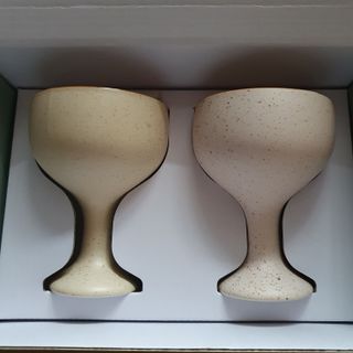 소담스퀘어 상암 [다피] 들깨 도자기 막걸리 고블렛잔 – 4Color 술잔 2P 세트(선물세트) — 5점을 준 리뷰어가 2022년 10월 올린 사용 사진