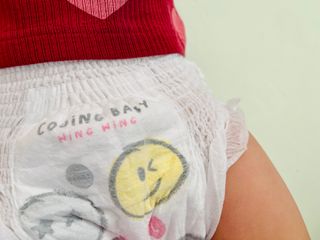 쿠잉 윙윙 풀커버 팬티기저귀 (L/XL/XXL) 1팩 — 5점을 준 리뷰어가 2022년 12월 올린 사용 사진