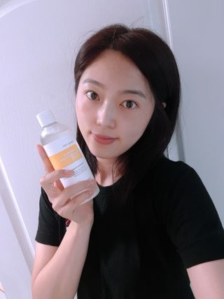 나나스킨 캐모마일아쿠아수딩토너 — 5점을 준 리뷰어가 2021년 5월 올린 사용 사진
