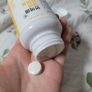서울약사신협_면역애 아연 츄어블 60정 — 5점을 준 리뷰어가 2021년 8월 올린 사용 사진