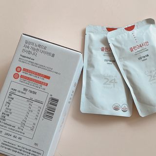 클린24시간 1BOX(5포) + 전용보틀(500ml) — 4점을 준 리뷰어가 2022년 11월 올린 사용 사진