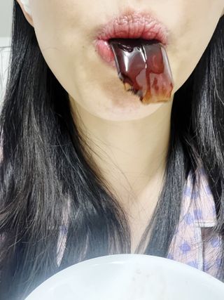 [인디닥터] 면역 생생 핑크 이뮨 젤리 — 5점을 준 리뷰어가 2022년 5월 올린 사용 사진