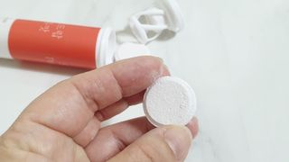[슬림드랍 석류맛] 건기식 다이어트 보조제 겸 비타민 — 5점을 준 리뷰어가 2022년 1월 올린 사용 사진