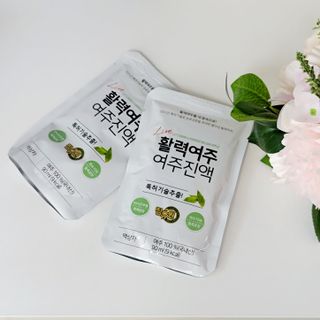 참유원 특허제조 활력 여주진액 여주즙 50포 — 5점을 준 리뷰어가 2022년 1월 올린 사용 사진