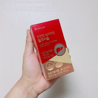 서울약사신협 간건강 실리마린 밀크씨슬 800mg, 60정 — 5점을 준 리뷰어가 2021년 10월 올린 사용 사진