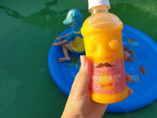 탐라원 제주의 맛, 몬딱주스 4종세트 - 한라봉몬딱주스, 천혜향몬딱주스, 청귤에이드, 당근몬딱주스 — 4.5점을 준 리뷰어가 2021년 8월 올린 사용 사진