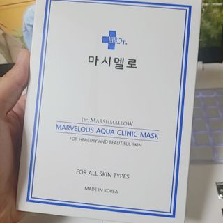 닥터마시멜로 닥터마스멜로 마블러스 아쿠아 클리닉 마스크 — 5점을 준 리뷰어가 2021년 8월 올린 사용 사진