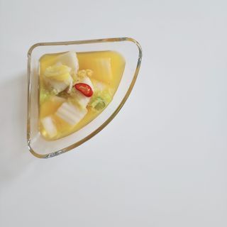 셰프애찬 단호박 백김치 1kg — 5점을 준 리뷰어가 2022년 10월 올린 사용 사진