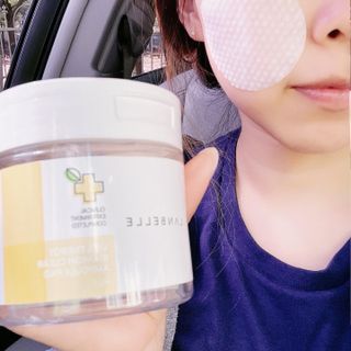 랑벨 비타 에너지 잡티 앰플 패드 65매 (투명하고 밝은 얼굴 광채패드) — 5점을 준 리뷰어가 2022년 5월 올린 사용 사진