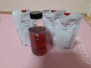 클린24시간 1BOX(5포) + 전용보틀(500ml) — 4점을 준 리뷰어가 2023년 2월 올린 사용 사진