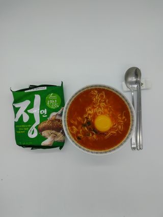 [풀무원] 자연은맛있다 정면, 백면, 홍면  세트 — 3.5점을 준 리뷰어가 2021년 4월 올린 사용 사진