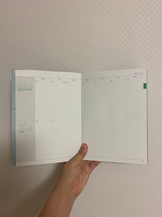 리훈 2023년 아이라이크 모눈 다이어리 미니달력 세트 — 5점을 준 리뷰어가 2022년 12월 올린 사용 사진