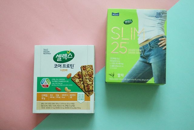 셀렉스 코어 프로틴 너츠바 50g 6개입 + Slim 25 스타터키트 리뷰 사진