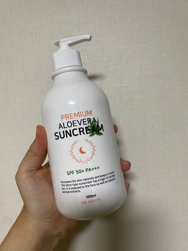 [닥터문] 프리미엄 알로에베라 선크림 500ml 리뷰 사진