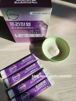 [유산균] 오마이락 프리미엄 포스트바이오틱스 30P — 5점을 준 리뷰어가 2022년 11월 올린 사용 사진