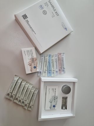 [유니자르] COSDIY  샘플 키트 + 엘라스틴 저분자 콜라겐 파우더 — 5점을 준 리뷰어가 2021년 10월 올린 사용 사진