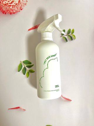 [푸푸몬스터](선물세트) 비건 펫 데오 스프레이(탈취제) 500ml (유향/무향 택 1)+산책 물통+메시지카드 — 5점을 준 리뷰어가 2022년 8월 올린 사용 사진