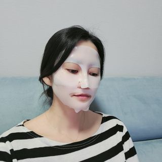 101스킨 영앤리치 하이드로겔 마스크팩 — 5점을 준 리뷰어가 2021년 2월 올린 사용 사진