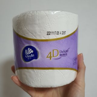 빈다 4Deluxe 4겹 엠보싱 롤 화장지 — 5점을 준 리뷰어가 2022년 3월 올린 사용 사진
