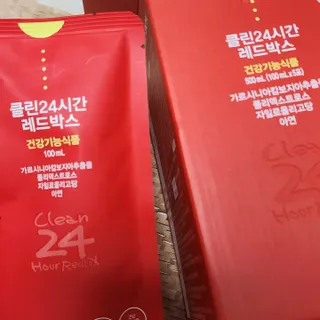 클린24시간 레드박스 1BOX(5포) + 전용보틀(500ml) — 5점을 준 리뷰어가 2024년 1월 올린 사용 사진