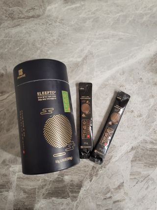프리마인 자체 기업부설 연구소에서 찾아낸 건강한 수면의 비밀.  슬립토 플러스 30포 — 4점을 준 리뷰어가 2022년 6월 올린 사용 사진
