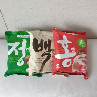 [풀무원] 자연은맛있다 정면, 백면, 홍면  세트 — 5점을 준 리뷰어가 2021년 4월 올린 사용 사진
