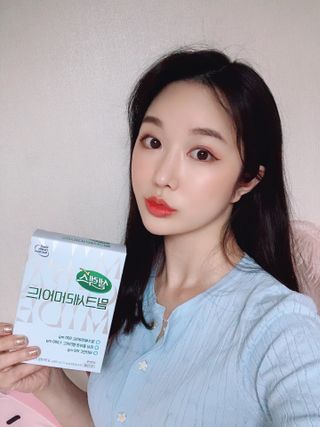 셀렉스스포츠 셀렉스 밀크세라마이드 저분자피쉬콜라겐 28포 X 1박스 — 5점을 준 리뷰어가 2021년 6월 올린 사용 사진
