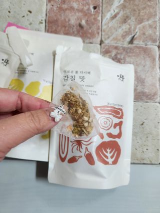 이풀 이로운풀 다시팩 3종세트(담백한맛, 감칠맛, 순한맛) — 5점을 준 리뷰어가 2022년 11월 올린 사용 사진