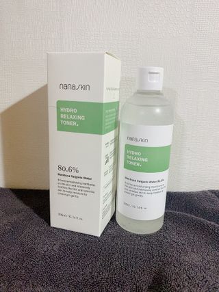 나나스킨 하이드로릴렉싱토너 — 5점을 준 리뷰어가 2021년 10월 올린 사용 사진
